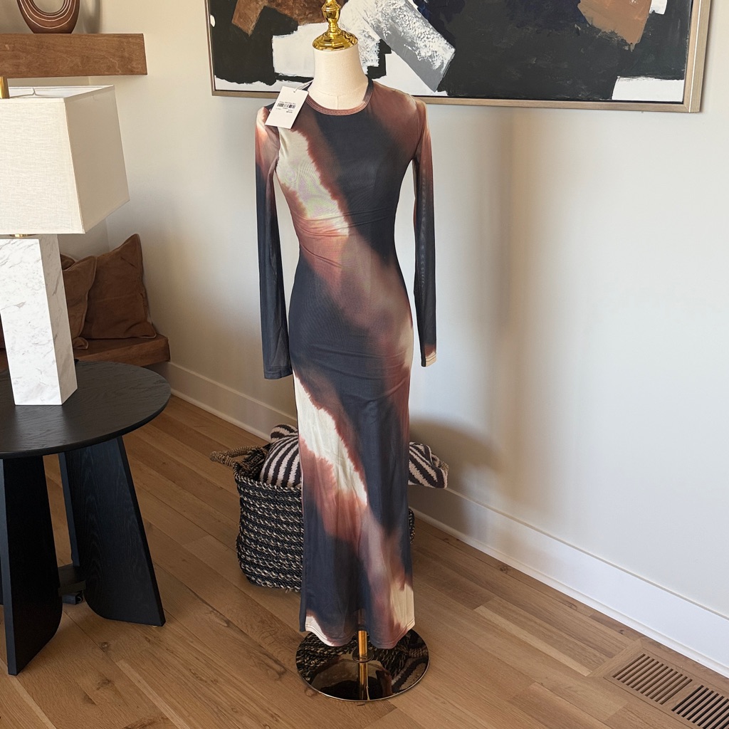 Bronze Snake Amaya Mid Dress (Us Xs/Au 6) — image 2 of 8